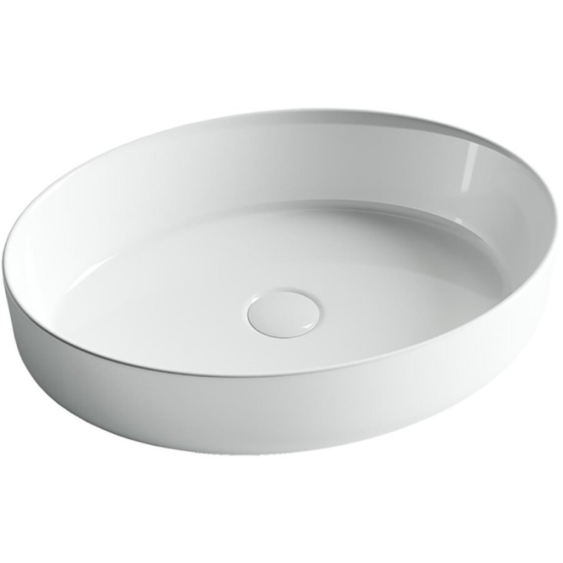 Раковина Ceramicanova CN5002 55 x 40 x 14 см, накладная, овальная, без перелива, сантехфарфор