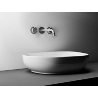 Раковина Ceramicanova CN5003 55 x 40 x 14 см, накладная, ассиметричная, без перелива, сантехфарфор