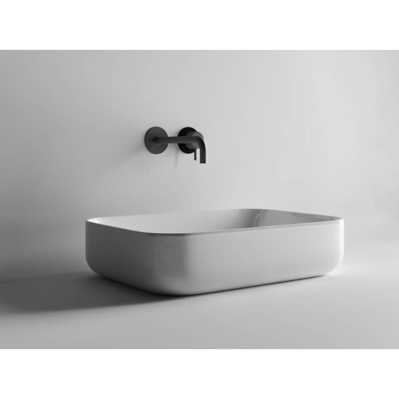 Раковина Ceramicanova CN5004 60 x 42 x 14 см, накладная, прямоугольная, без перелива, сантехфарфор
