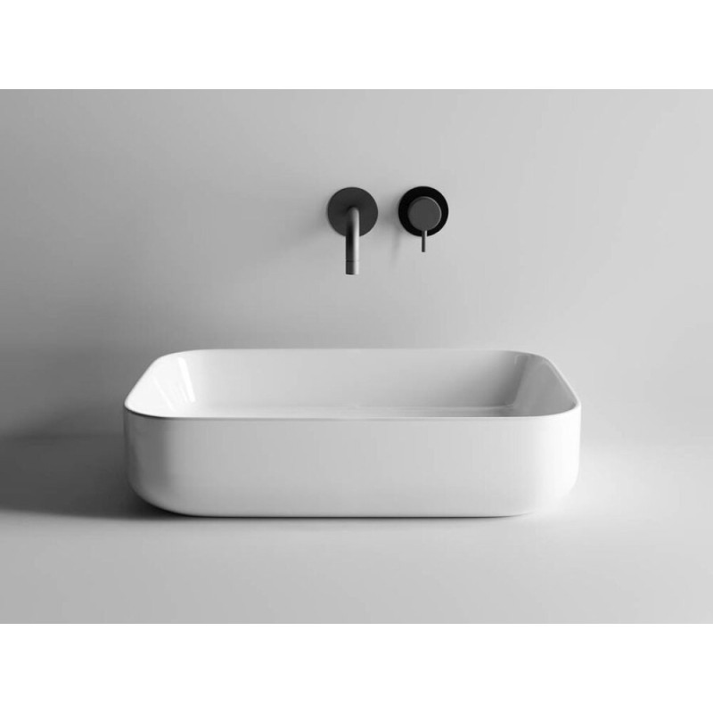 Раковина Ceramicanova CN5004 60 x 42 x 14 см, накладная, прямоугольная, без перелива, сантехфарфор