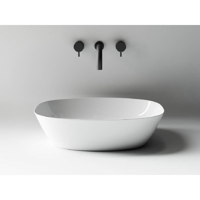 Раковина Ceramicanova Element CN5005, 50 x 38 x 14 см, накладная, белая, сантехфарфор