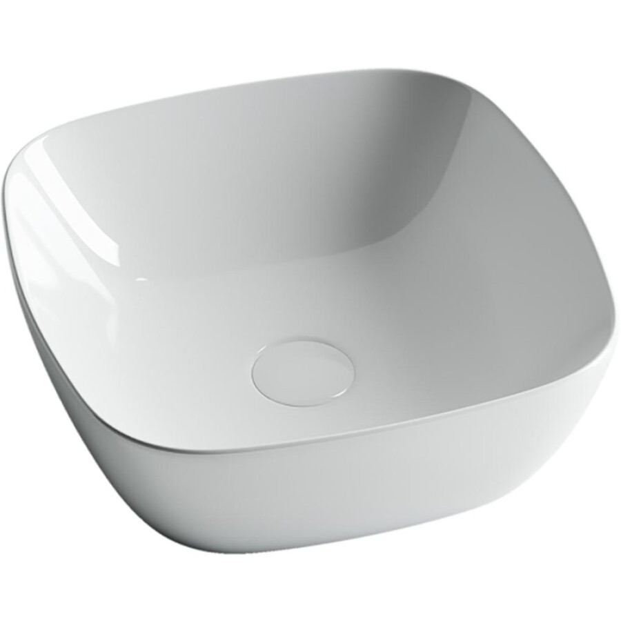 Раковина Ceramicanova CN5006 40 x 40 x 14 см, накладная, квадратная, без перелива, сантехфарфор