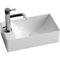 Раковина Ceramicanova CN5008 37.5 x 21.5 x 10 см, подвесная, прямоугольная, без перелива, сантехфарфор