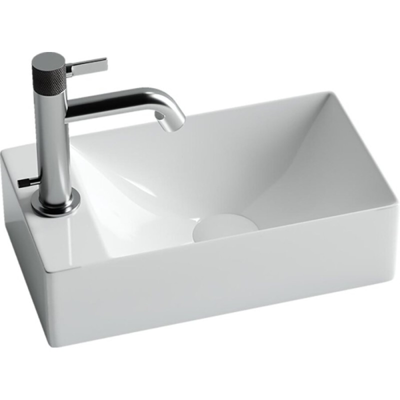 Раковина Ceramicanova CN5008 37.5 x 21.5 x 10 см, подвесная, прямоугольная, без перелива, сантехфарфор