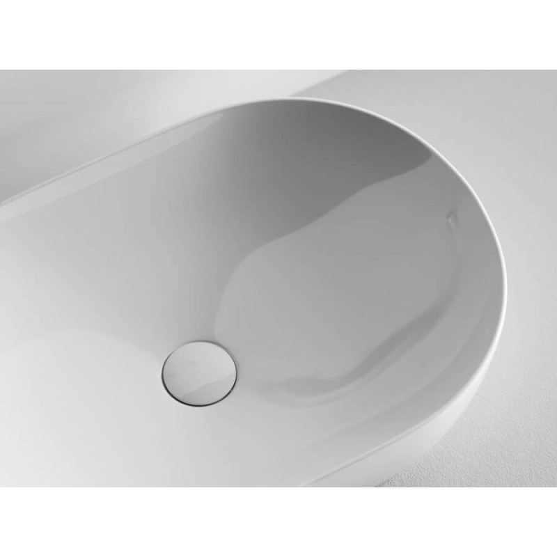 Раковина Ceramicanova CN5009 60 x 41.5 x 13.5 см, накладная, овальная, без перелива, сантехфарфор