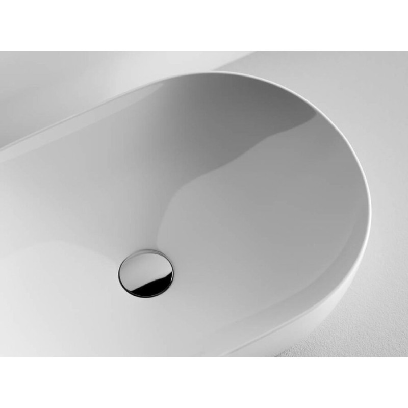 Раковина Ceramicanova CN5009 60 x 41.5 x 13.5 см, накладная, овальная, без перелива, сантехфарфор