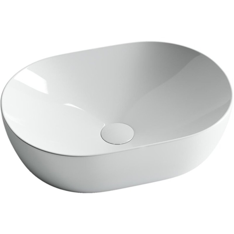 Раковина Ceramicanova CN5010 48 x 35 x 13 см, накладная, овальная, без перелива, сантехфарфор