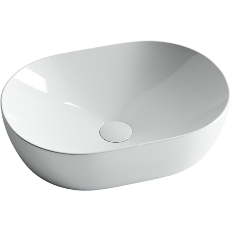 Раковина Ceramicanova CN5010 48 x 35 x 13 см, накладная, овальная, без перелива, сантехфарфор