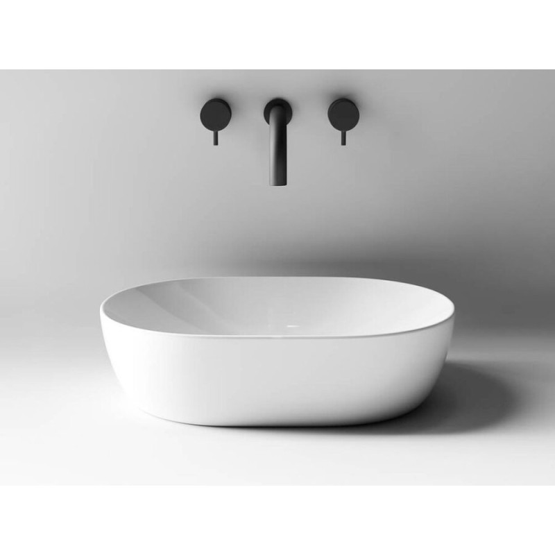 Раковина Ceramicanova CN5010 48 x 35 x 13 см, накладная, овальная, без перелива, сантехфарфор