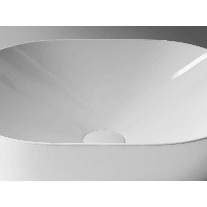 Раковина Ceramicanova CN5010 48 x 35 x 13 см, накладная, овальная, без перелива, сантехфарфор