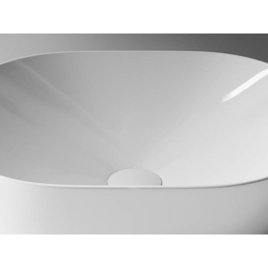 Раковина Ceramicanova CN5010 48 x 35 x 13 см, накладная, овальная, без перелива, сантехфарфор