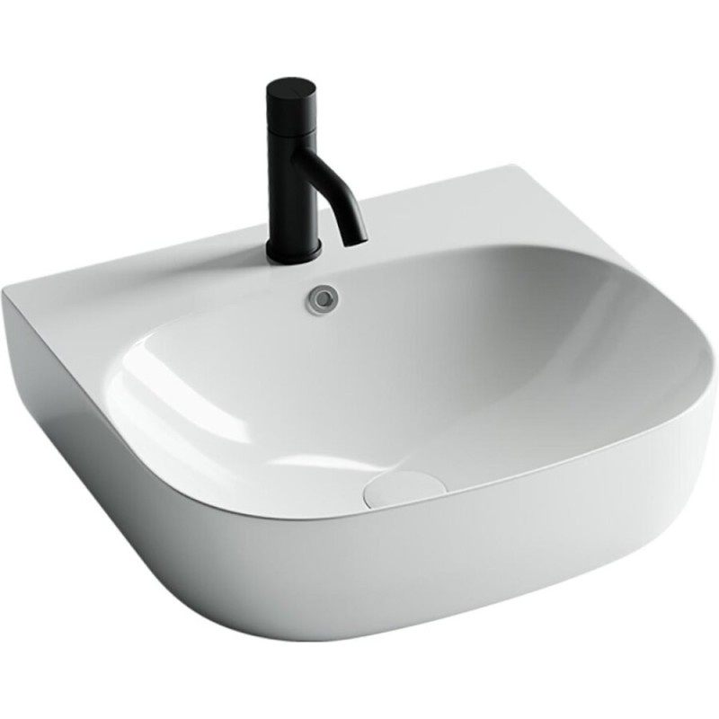 Раковина Ceramicanova Element CN5011 49 x 44.5 x 14.5 см, накладная, прямоугольная, с переливом, сантехфарфор