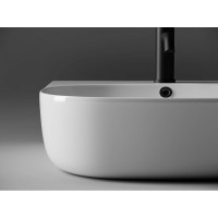 Раковина Ceramicanova Element CN5011 49 x 44.5 x 14.5 см, накладная, прямоугольная, с переливом, сантехфарфор