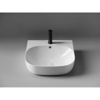 Раковина Ceramicanova Element CN5011 49 x 44.5 x 14.5 см, накладная, прямоугольная, с переливом, сантехфарфор