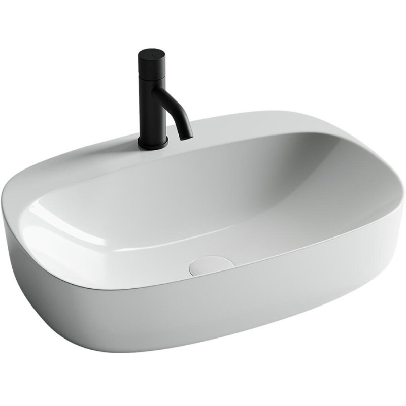 Раковина Ceramicanova Element CN5012 59.5 x 42 x 15.5 см, накладная, овальная, без перелива, сантехфарфор