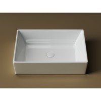 Раковина Ceramicanova Element CN5013 59 x 39 x 16 см, накладная, прямоугольная, без перелива, сантехфарфор