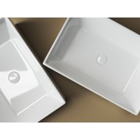 Раковина Ceramicanova Element CN5013 59 x 39 x 16 см, накладная, прямоугольная, без перелива, сантехфарфор
