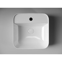 Раковина Ceramicanova Element CN5014 39 x 39 x 14 см, накладная, квадратная, без перелива, сантехфарфор