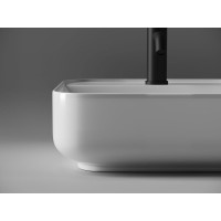 Раковина Ceramicanova Element CN5014 39 x 39 x 14 см, накладная, квадратная, без перелива, сантехфарфор