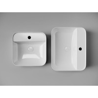 Раковина Ceramicanova Element CN5014 39 x 39 x 14 см, накладная, квадратная, без перелива, сантехфарфор