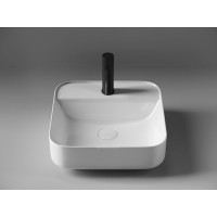 Раковина Ceramicanova Element CN5014 39 x 39 x 14 см, накладная, квадратная, без перелива, сантехфарфор