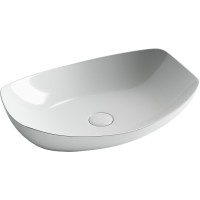 Раковина Ceramicanova Element CN5016 56 x 40 x 15.5 см, накладная, овальная, без перелива, сантехфарфор