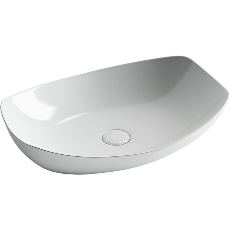 Раковина Ceramicanova Element CN5016 56 x 40 x 15.5 см, накладная, овальная, без перелива, сантехфарфор