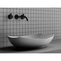 Раковина Ceramicanova Element CN5016 56 x 40 x 15.5 см, накладная, овальная, без перелива, сантехфарфор