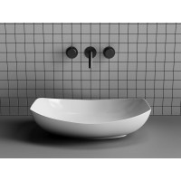 Раковина Ceramicanova Element CN5016 56 x 40 x 15.5 см, накладная, овальная, без перелива, сантехфарфор