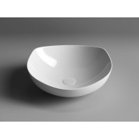 Раковина Ceramicanova Element CN5017 42 x 38.5 x 14.5 см, накладная, овальная, без перелива, сантехфарфор