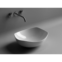 Раковина Ceramicanova Element CN5017 42 x 38.5 x 14.5 см, накладная, овальная, без перелива, сантехфарфор