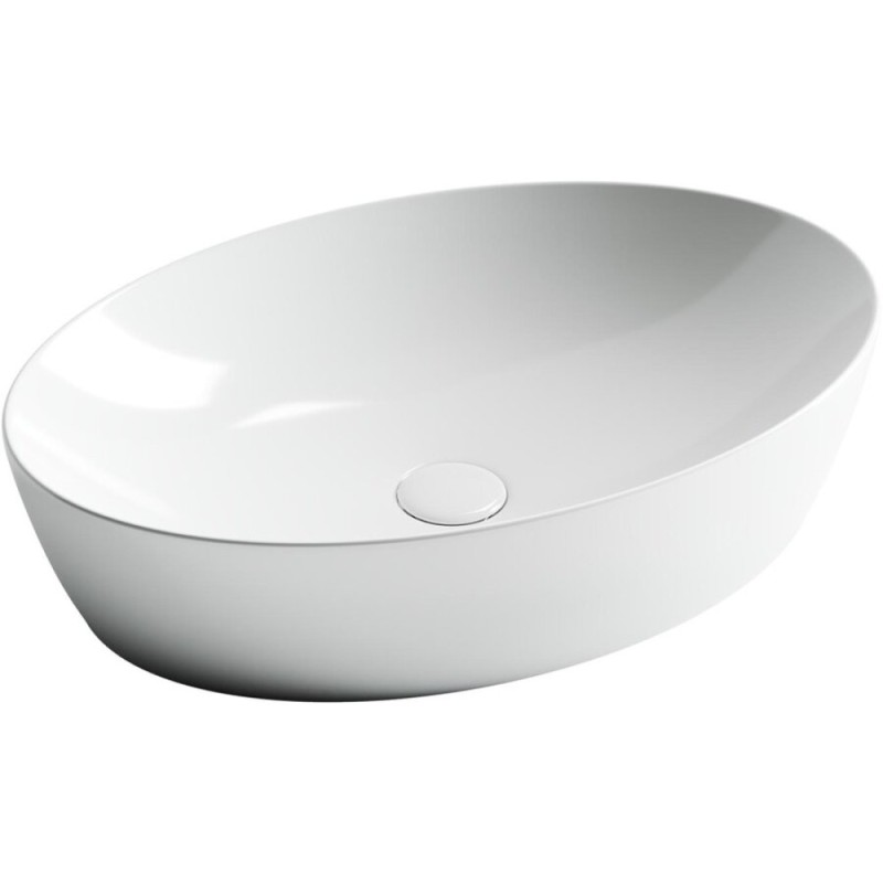 Раковина Ceramicanova Element CN5018 61 x 41 x 15 см, накладная, овальная, без перелива, сантехфарфор