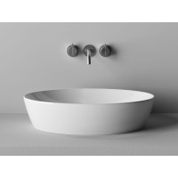 Раковина Ceramicanova Element CN5018 61 x 41 x 15 см, накладная, овальная, без перелива, сантехфарфор