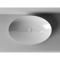 Раковина Ceramicanova Element CN5018 61 x 41 x 15 см, накладная, овальная, без перелива, сантехфарфор