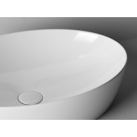 Раковина Ceramicanova Element CN5018 61 x 41 x 15 см, накладная, овальная, без перелива, сантехфарфор