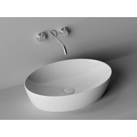 Раковина Ceramicanova Element CN5018 61 x 41 x 15 см, накладная, овальная, без перелива, сантехфарфор