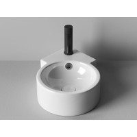 Раковина Ceramicanova Element CN5019 31 x 41 x 12.5 см, угловая, с переливом, сантехфарфор