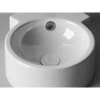 Раковина Ceramicanova Element CN5019 31 x 41 x 12.5 см, угловая, с переливом, сантехфарфор