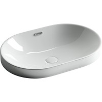Раковина Ceramicanova Element CN5020 60 x 40 x 19.5 см, овальная, с переливом, сантехфарфор