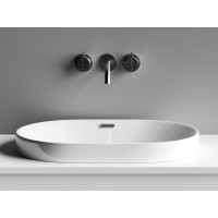 Раковина Ceramicanova Element CN5020 60 x 40 x 19.5 см, овальная, с переливом, сантехфарфор