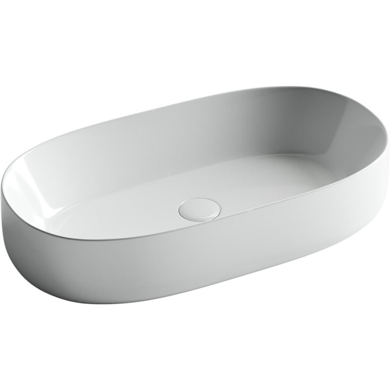 Раковина Ceramicanova Element CN5022 67.5 x 35 x 14 см, накладная, овальная, без перелива, сантехфарфор