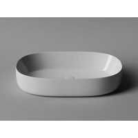 Раковина Ceramicanova Element CN5022 67.5 x 35 x 14 см, накладная, овальная, без перелива, сантехфарфор