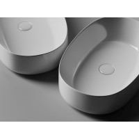 Раковина Ceramicanova Element CN5022 67.5 x 35 x 14 см, накладная, овальная, без перелива, сантехфарфор