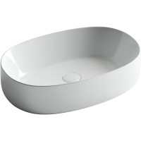Раковина Ceramicanova Element CN5023 54 x 35 x 14.5 см, накладная, овальная, без перелива, сантехфарфор