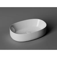 Раковина Ceramicanova Element CN5023 54 x 35 x 14.5 см, накладная, овальная, без перелива, сантехфарфор