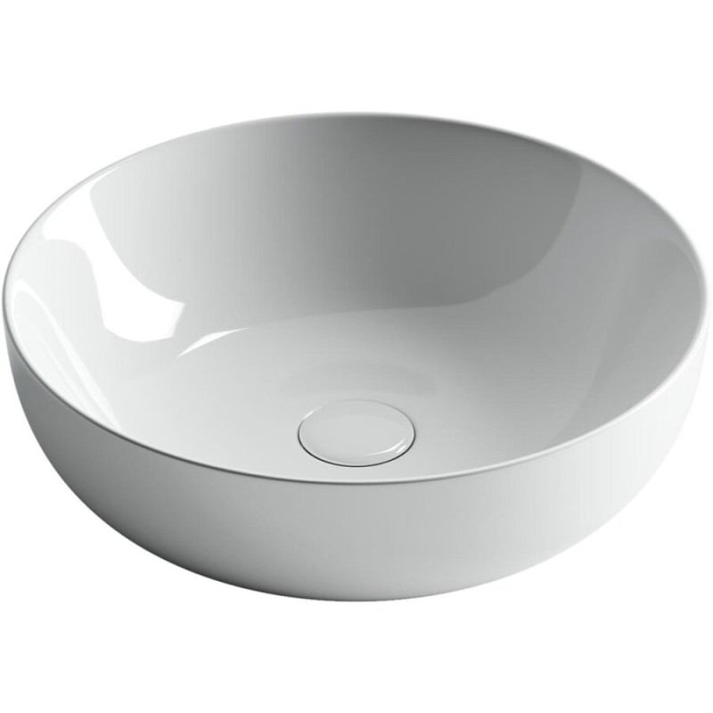 Раковина Ceramicanova Element CN5024 42 x 42 x 13 см, накладная, круглая, без перелива, сантехфарфор