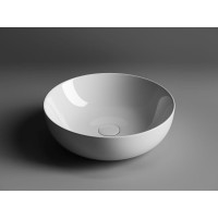 Раковина Ceramicanova Element CN5024 42 x 42 x 13 см, накладная, круглая, без перелива, сантехфарфор