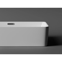 Раковина Ceramicanova Element CN5025 60 x 38 x 14 см, накладная, прямоугольная, с переливом, сантехфарфор