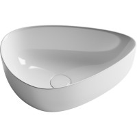 Раковина Ceramicanova Element CN5026 45.5 x 32 х 15.5 см, накладная, асимметричная, без перелива, сантехфарфор
