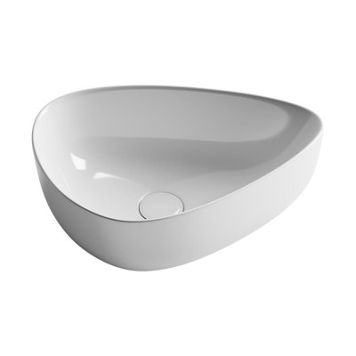 Раковина Ceramicanova Element CN5026 45.5 x 32 х 15.5 см, накладная, асимметричная, без перелива, сантехфарфор